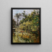 Altwasser mit Enten im Herbst - Karl Hagemeister — gerahmtes Bild an der Wand