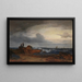 Côte de la mer, pêcheurs et bateaux sur la mer Baltique - Karl Hagemeister — gerahmtes Bild an der Wand