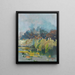 Bord du lac près de Ferch - Karl Hagemeister — gerahmtes Bild an der Wand