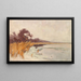 Winterlandschaft - Karl Hagemeister — gerahmtes Bild an der Wand