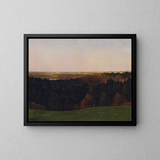 Auf allen Gipfeln herrscht Ruhe - Karl Haider — gerahmtes Bild an der Wand