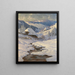Bauern im Schwarzwald in einer Winterlandschaft - Karl Hauptmann — gerahmtes Bild an der Wand