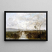 Pêcheries dans la zone riveraine d'un lac - Karl Heffner — gerahmtes Bild an der Wand