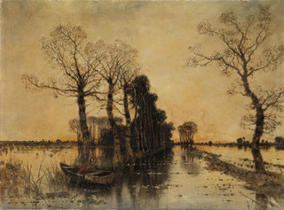 Karl Heffner - Moorlandschaft mit berschwemmter Allee.webp