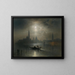Vénise, volle Mond auf Santa Maria della Salute - Karl Heilmayer — gerahmtes Bild an der Wand