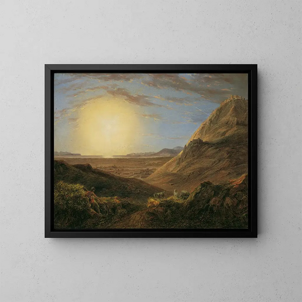 Athen bei Sonnenaufgang - Karl Joseph Aloys Agricola — gerahmtes Bild an der Wand
