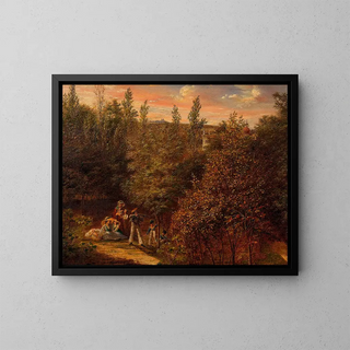 Karl Joseph Aloys Agricola - Baumlandschaft mit Familie und Kindern.webp