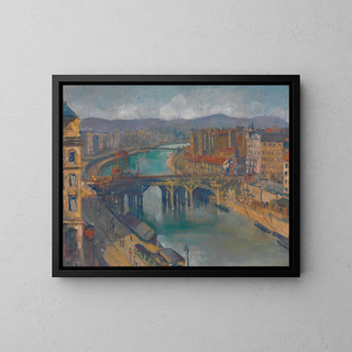 Karl Julius Heinrich Revy - Bau der Marienbrcke.webp