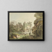 Vue du château de Zwingen sur la Birs - Karl Ludwig Zehender — gerahmtes Bild an der Wand