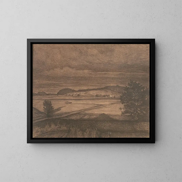 Hgadal sur Tjrn - Karl Nordström — gerahmtes Bild an der Wand