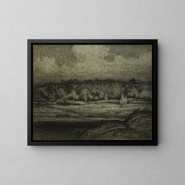 Landschaft bei Stockholm - Karl Nordström — gerahmtes Bild an der Wand