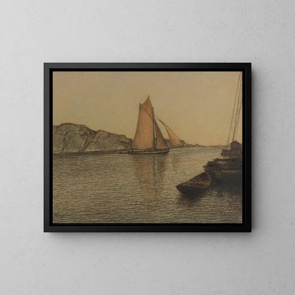 Marins dans le détroit - Karl Nordström — gerahmtes Bild an der Wand