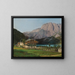 Villa Zedlitz am Altaussee-See mit Blick auf Trisselwand - Karl Reinhold — gerahmtes Bild an der Wand