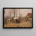 Herbstliches Viehmarkt - Karl Stuhlmüller — gerahmtes Bild an der Wand