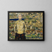 Junge in einer Landschaft - Karl Suschnik — gerahmtes Bild an der Wand