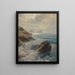 Ambiance matinale sur la plage de Capri - Karl Theodor Boehme — gerahmtes Bild an der Wand