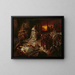 Néron auf den Ruinen von Rom - Karl Theodor von Piloty — gerahmtes Bild an der Wand
