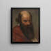 Studie eines bärtigen Mannes - Karl Theodor von Piloty — gerahmtes Bild an der Wand