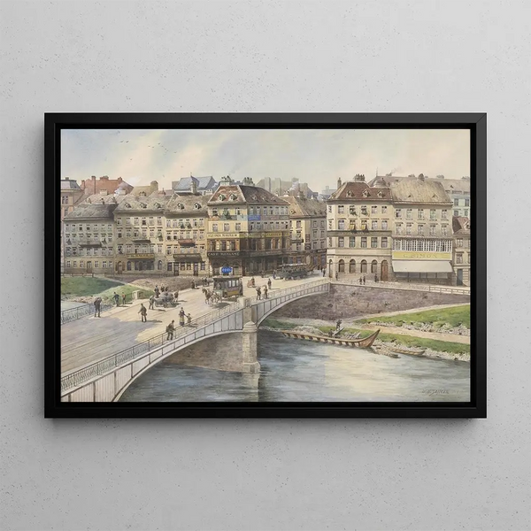 Karl Wenzel Zajicek - Blick ber den Donaukanal.webp
