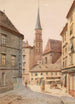 Ansicht der Stallburggasse in Richtung der Kirche Saint-Michel - Karl Wenzel Zajicek — Ansicht des Kunstwerks