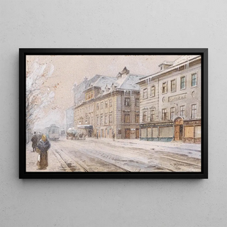 Karl Wenzel Zajicek - Theater an der Wien im Winter.webp
