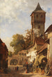 Kleine Stadt im Süden Deutschlands im Sommer - Karl Weysser — Ansicht des Kunstwerks