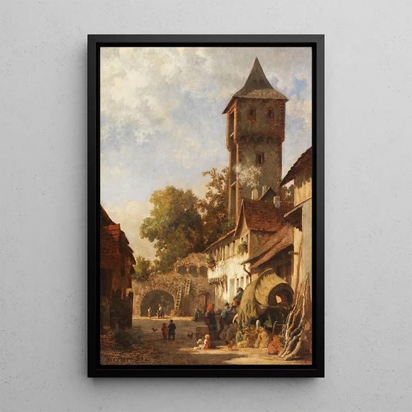 Karl Weysser - Sddeutsches Stdtchen im Sommer.webp