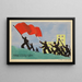 Sturm der Arbeiter - Karl Wiener — gerahmtes Bild an der Wand