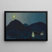 Judenburg bei Nacht - Karl Wiener — gerahmtes Bild an der Wand