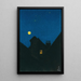 Nacht des Mondes - Karl Wiener — gerahmtes Bild an der Wand