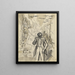 Krieg grotesk ohne Titel - Karl Wiener — gerahmtes Bild an der Wand