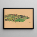 Ohne Titel, Landschaft in der Steiermark - Karl Wiener — gerahmtes Bild an der Wand