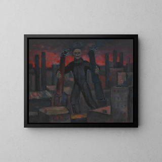 Karl Wiener - Ohne Titel Tod mit rauchenden Schloten.webp