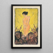 Ohne Titel weibliche Figur nackt - Karl Wiener — gerahmtes Bild an der Wand