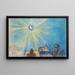 Sonnenfinsternis und Muttertagsjubiläum - Karl Wiener — gerahmtes Bild an der Wand