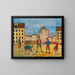 Kinder spielend - Karl Wiener — gerahmtes Bild an der Wand