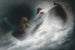 Vers le sauvetage - Karl Wilhelm Diefenbach — Ansicht des Kunstwerks