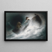 Vers le sauvetage - Karl Wilhelm Diefenbach — gerahmtes Bild an der Wand