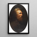 Selbstporträt - Karl Wilhelm Diefenbach — gerahmtes Bild an der Wand