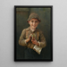 Der Zeitungsjunge - Karl Witkowski — gerahmtes Bild an der Wand