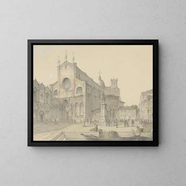 Venedig in Saint Jean-Paul - Károly Lajos Libay — gerahmtes Bild an der Wand