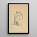 Mutter und Kind - Kate Greenaway — gerahmtes Bild an der Wand