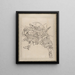 Skizzenbuch von Katsushika Hokusai und seinen Schülern Pl19 - Katsushika Hokusai — gerahmtes Bild an der Wand