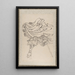 Skizzenbuch von Katsushika Hokusai und seinen Schülern Pl20 - Katsushika Hokusai — gerahmtes Bild an der Wand