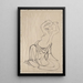 Skizzenbuch von Katsushika Hokusai und seinen Schülern Pl54 - Katsushika Hokusai — gerahmtes Bild an der Wand