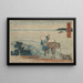 Arai - Katsushika Hokusai — gerahmtes Bild an der Wand