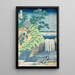 Chutes d'Aoigaoka dans la capitale de l'Est - Katsushika Hokusai — gerahmtes Bild an der Wand