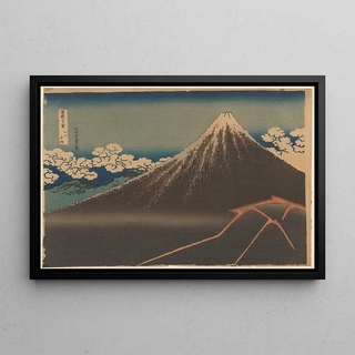 Katsushika Hokusai - Rainstorm beneath the Summit Sanka Hakuu.webp