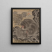 Affen - Kawanabe Kyōsai — gerahmtes Bild an der Wand