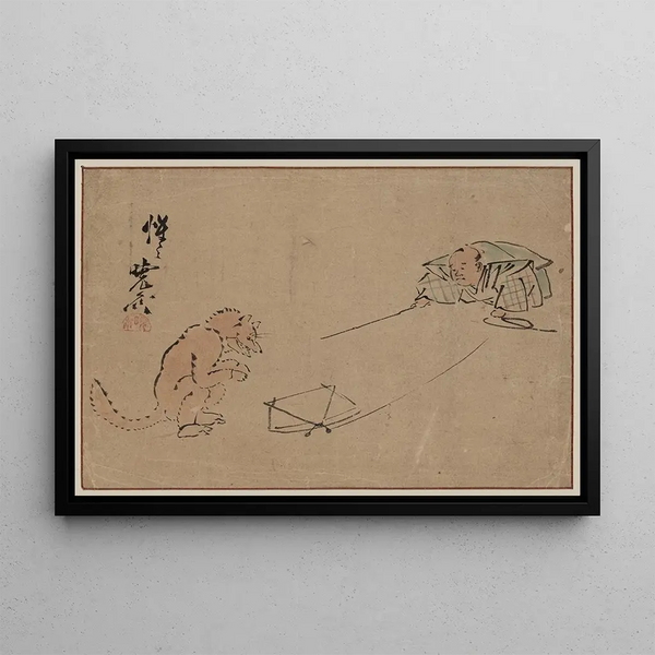 Kawanabe Kysai - Tsuri gitsune.webp